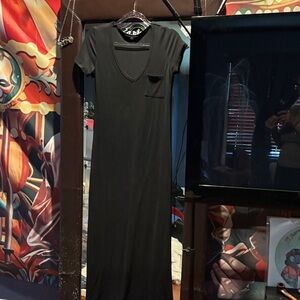 Velvet Torch Classic Black Maxi Dress